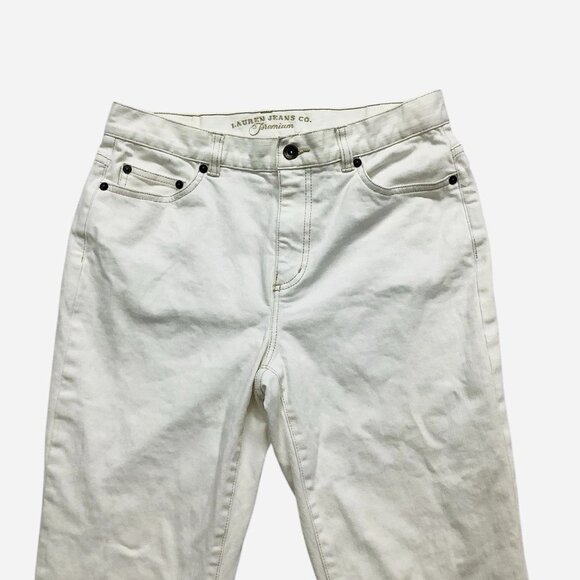 Ralph Lauren Jeans Slim Boot White Womens Size 6P - Picture 5 of 9